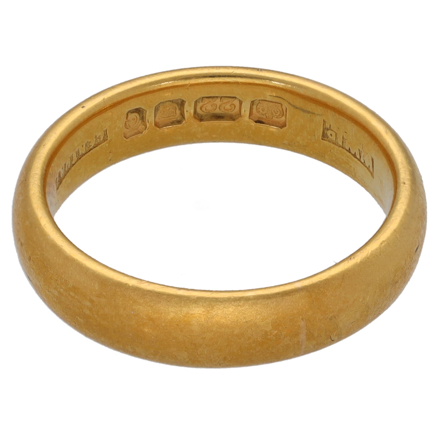 22ct Gold Plain Wedding Ring Size K