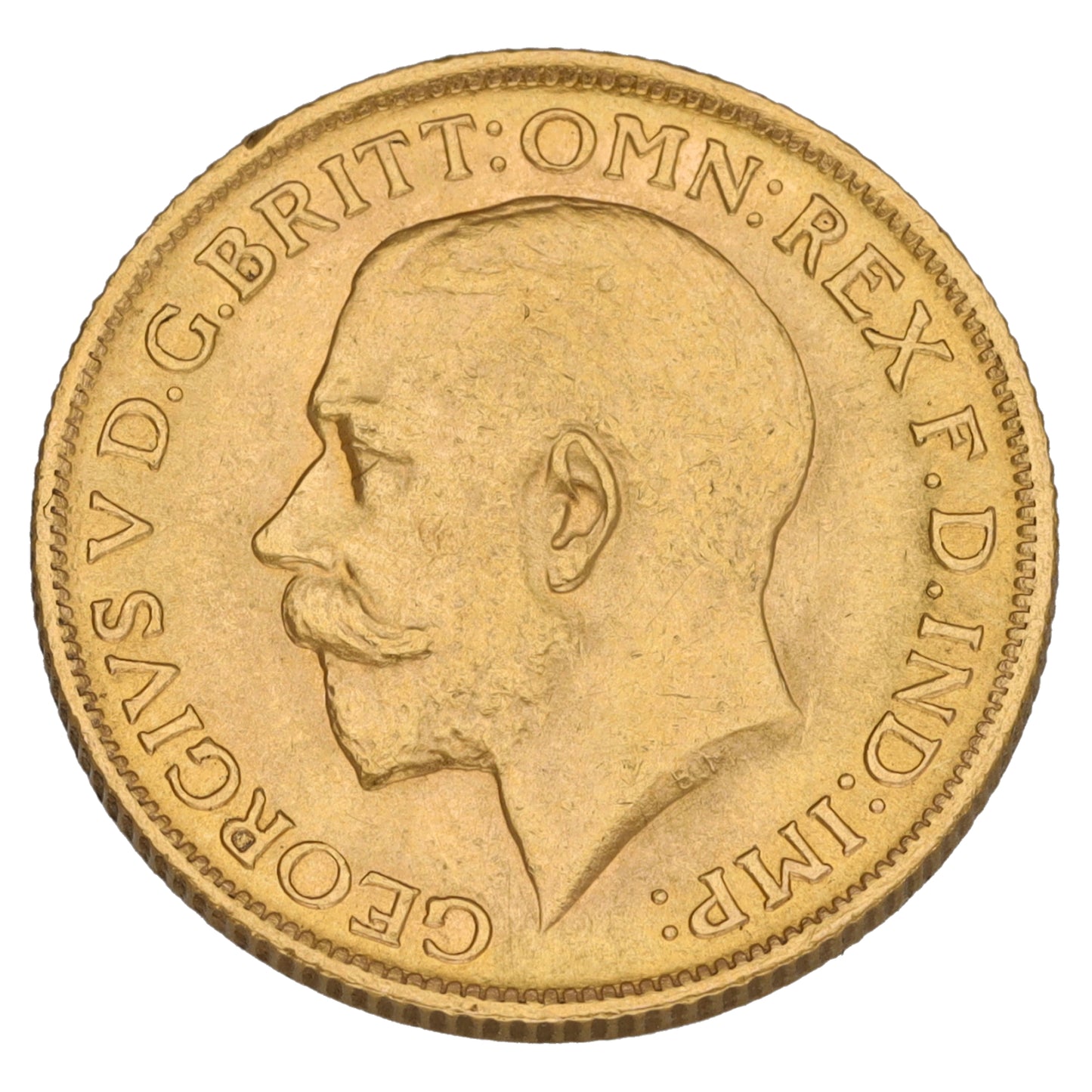 22ct Gold King George V Full Sovereign Coin 1915