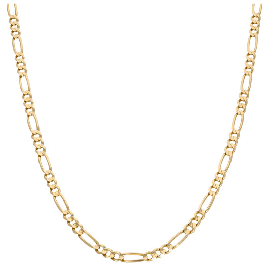 9ct Gold Figaro Chain 18"