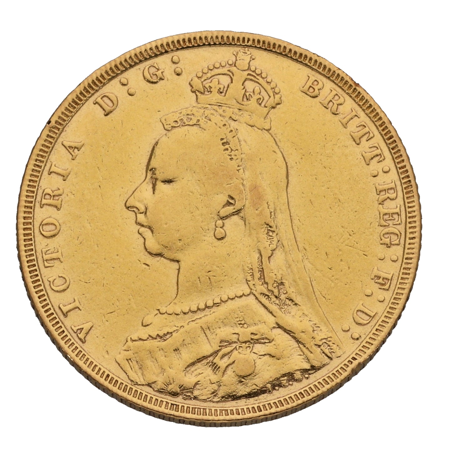 22ct Gold Queen Victoria Full Sovereign Coin 1891