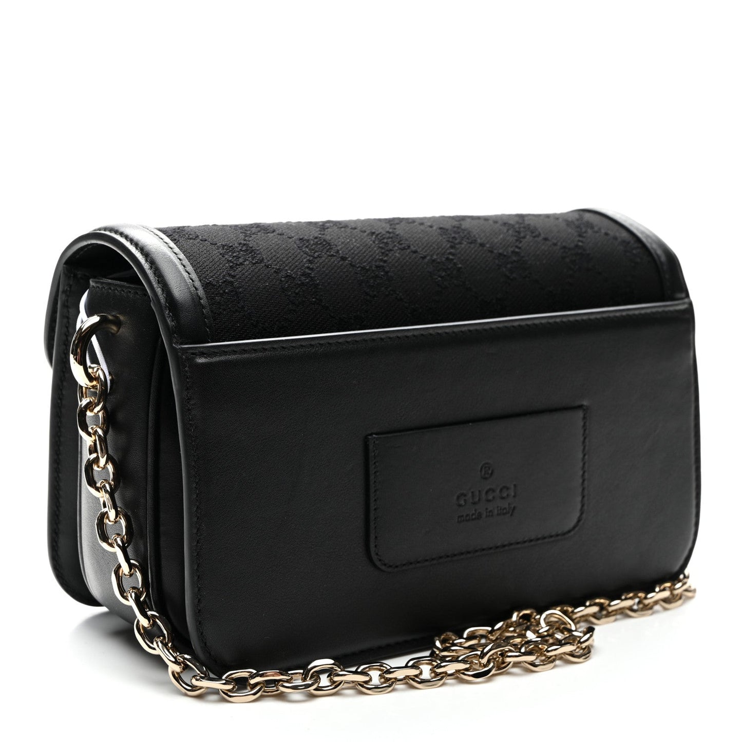 Gucci Go Small GG Coated Canvas Bag - Black