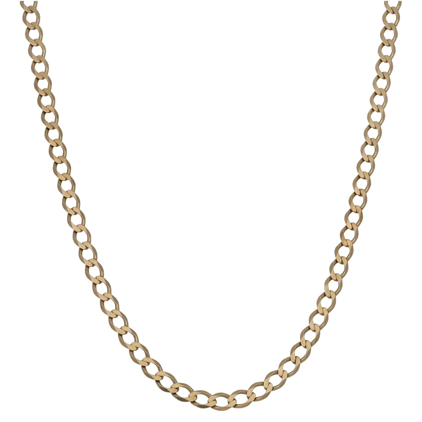 9ct Gold Curb Chain 20"