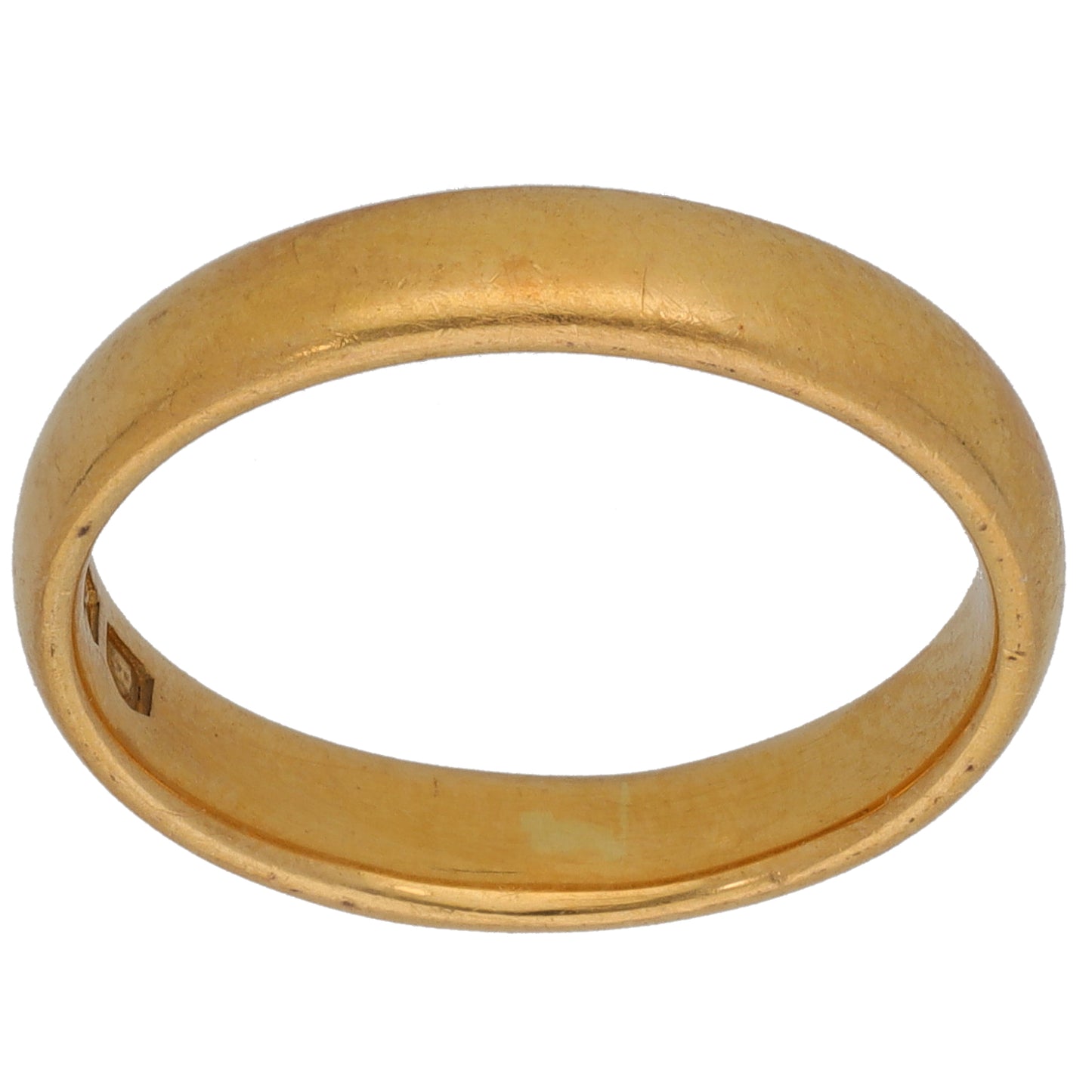 22ct Gold Plain Wedding Ring Size O