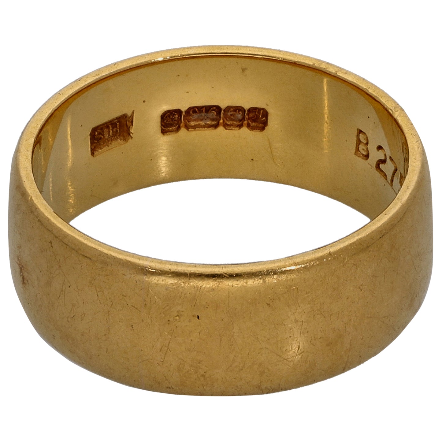 22ct Gold Plain Wedding Ring Size L