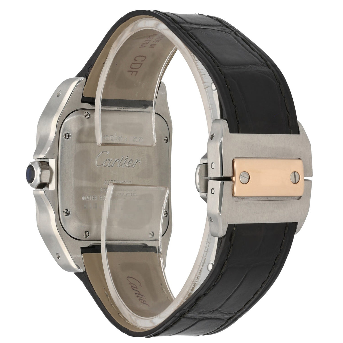 Cartier Santos 100 W20107X7 33mm Stainless Steel Watch