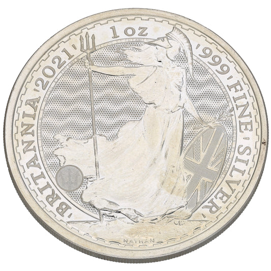 Fine Silver Queen Elizabeth II 1 OZ Britannia Coin 2021