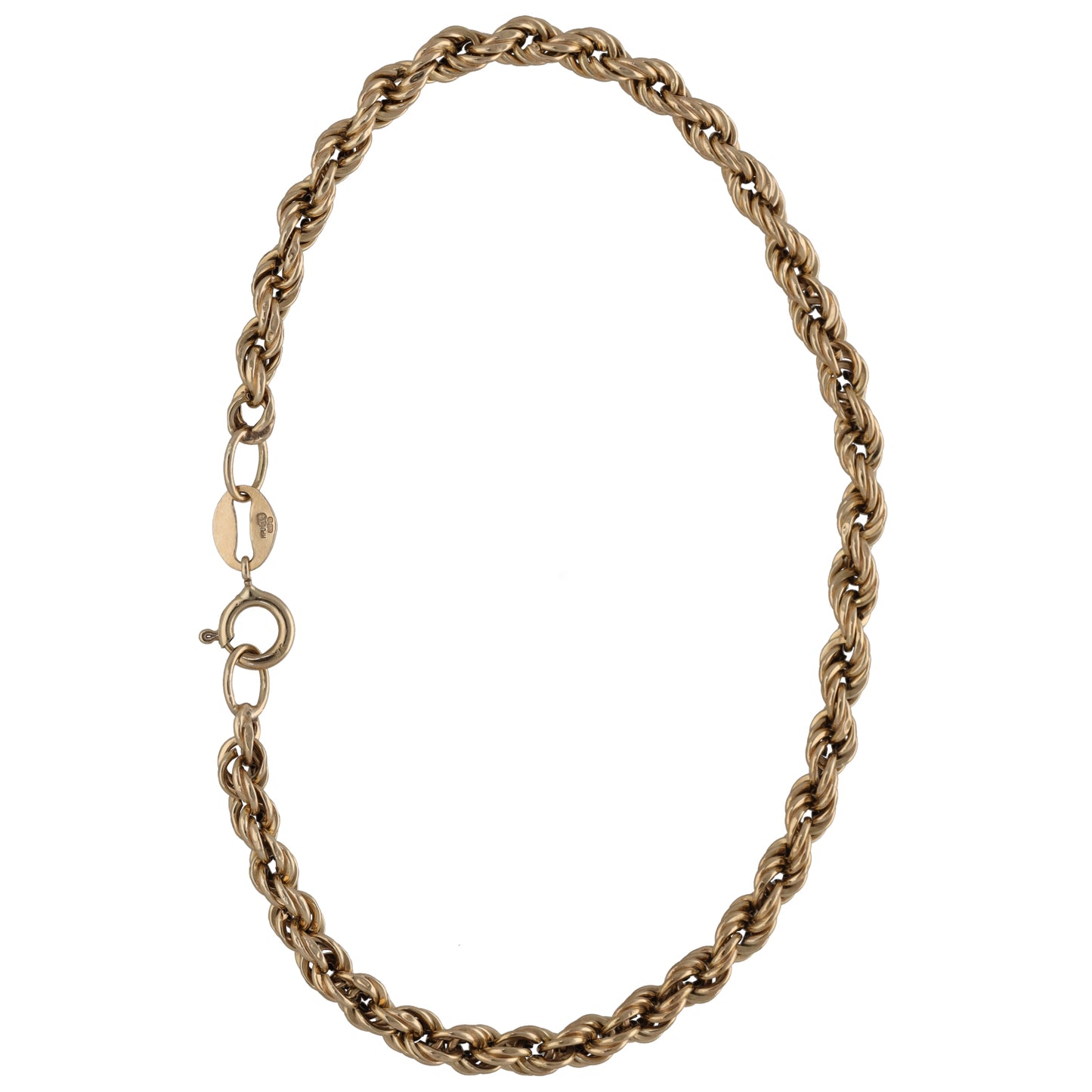 9ct Gold Rope Bracelet