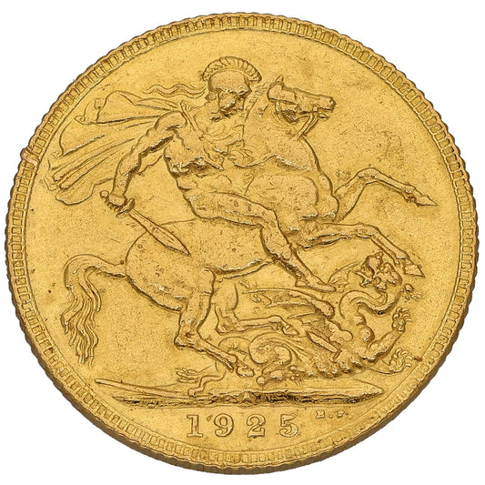 22ct Gold King George V Full Sovereign Coin 1925
