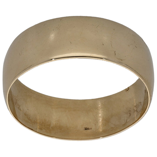 9ct Gold Plain Wedding Ring Size O