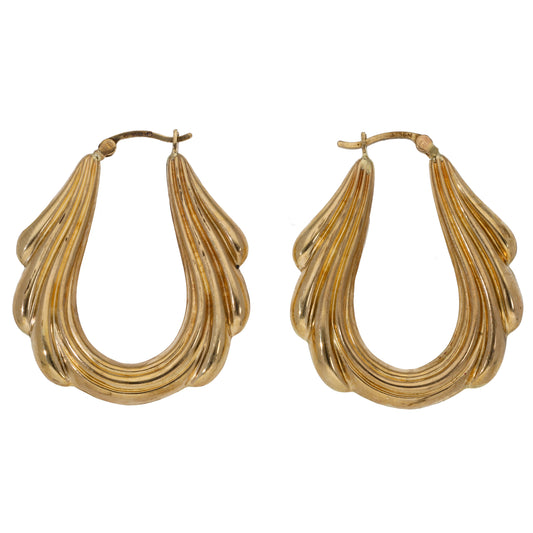 9ct Gold Creole Earrings