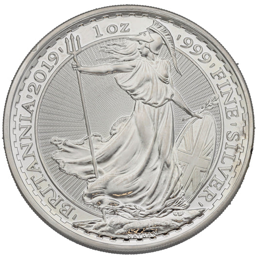Fine Silver Queen Elizabeth II 1 OZ Britannia Coin 2019