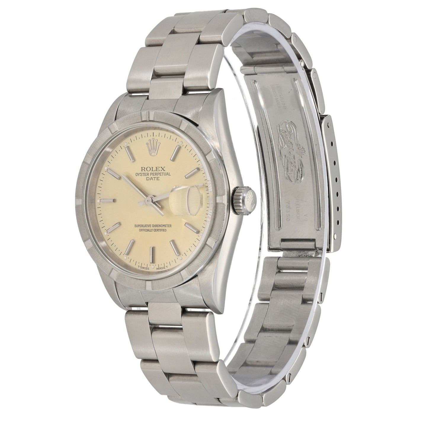 Rolex Date 15210 34mm Stainless Steel Watch