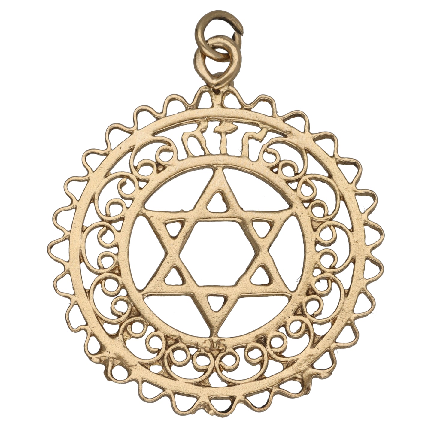 9ct Gold Star of David Pendant