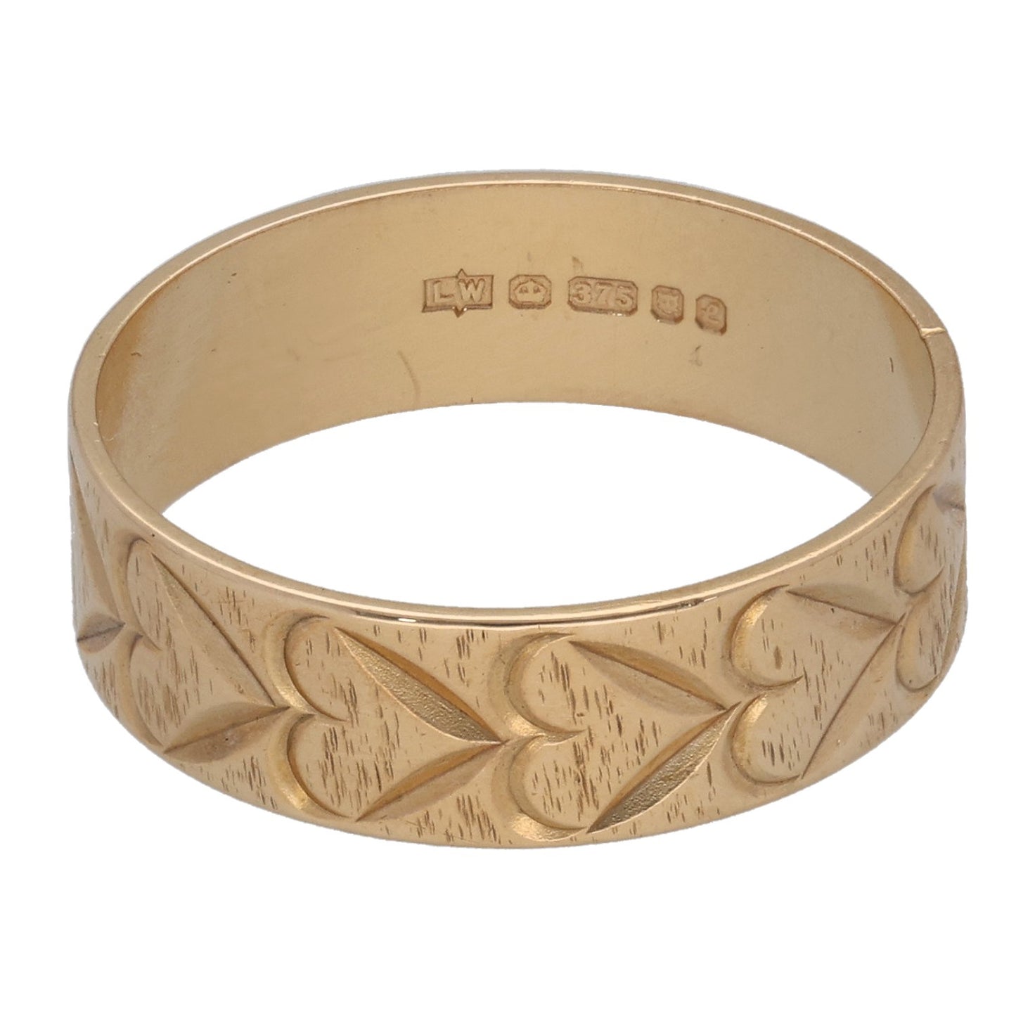 9ct Gold Plain Wedding Ring Size O