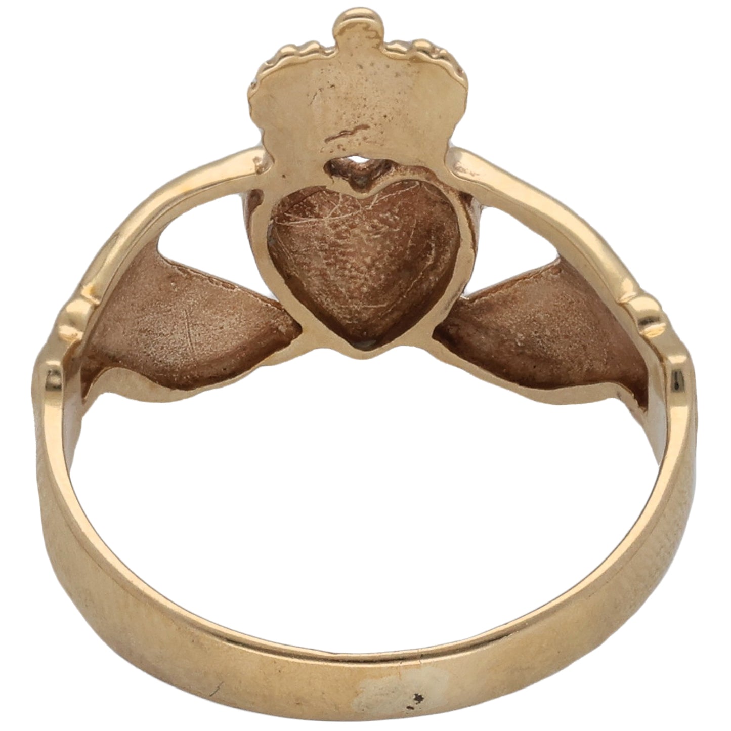 9ct Gold Claddagh Ring Size Q