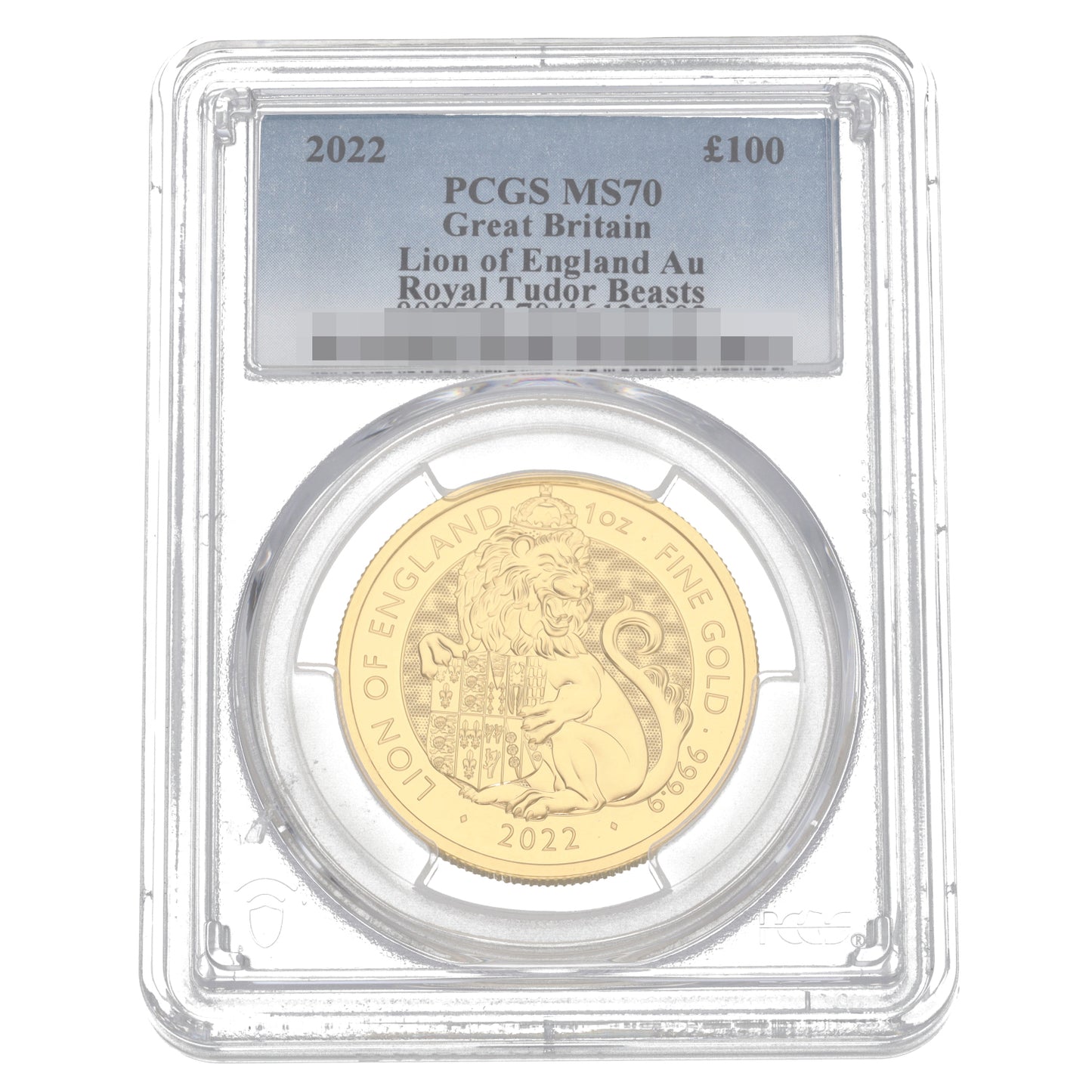 22ct Gold Tudor Beasts Lion Of England Coin 2022
