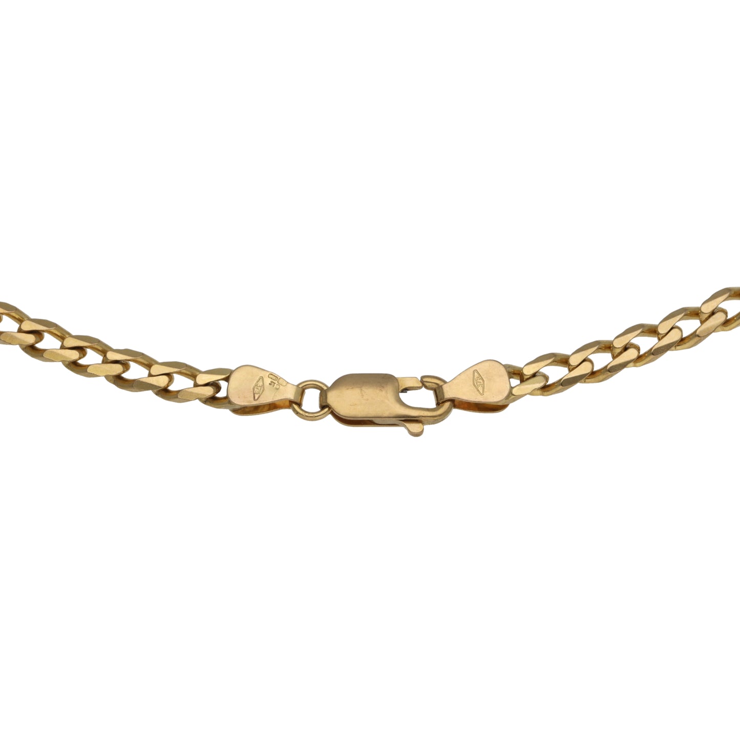 9ct Gold Curb Chain 18"