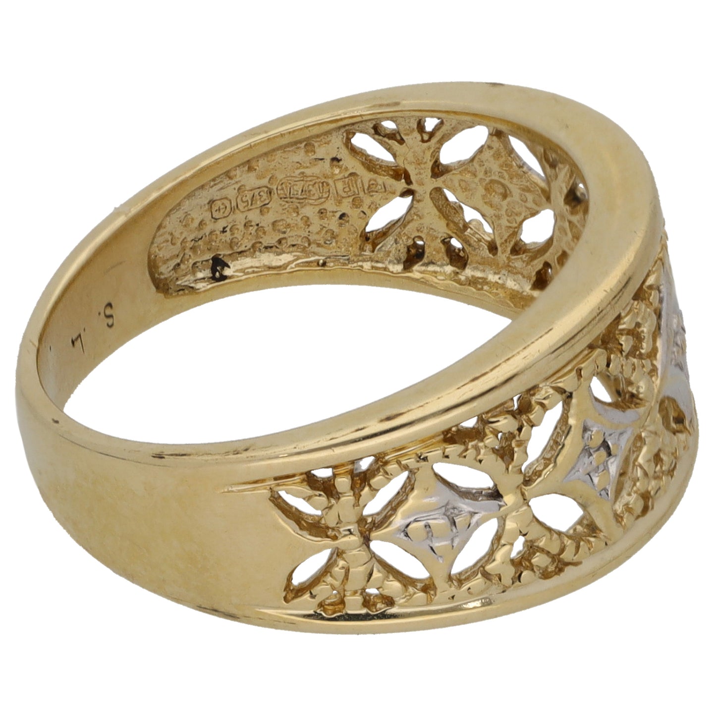 9ct Gold Alternative Ring Size N