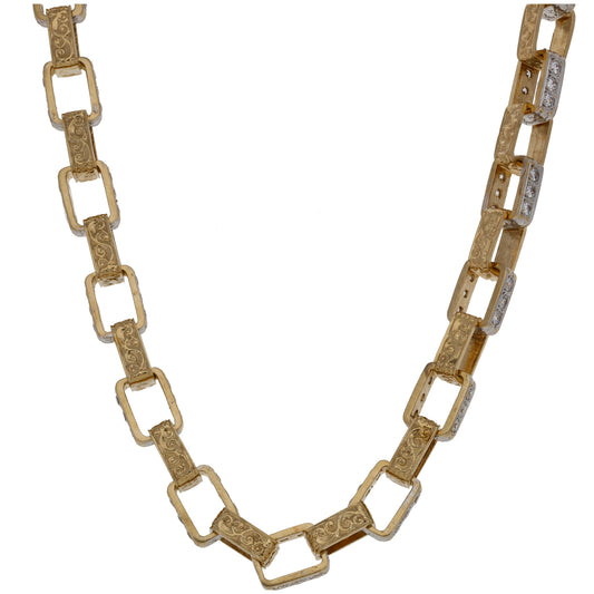 9ct Gold Cubic Zirconia Other Chain 22"