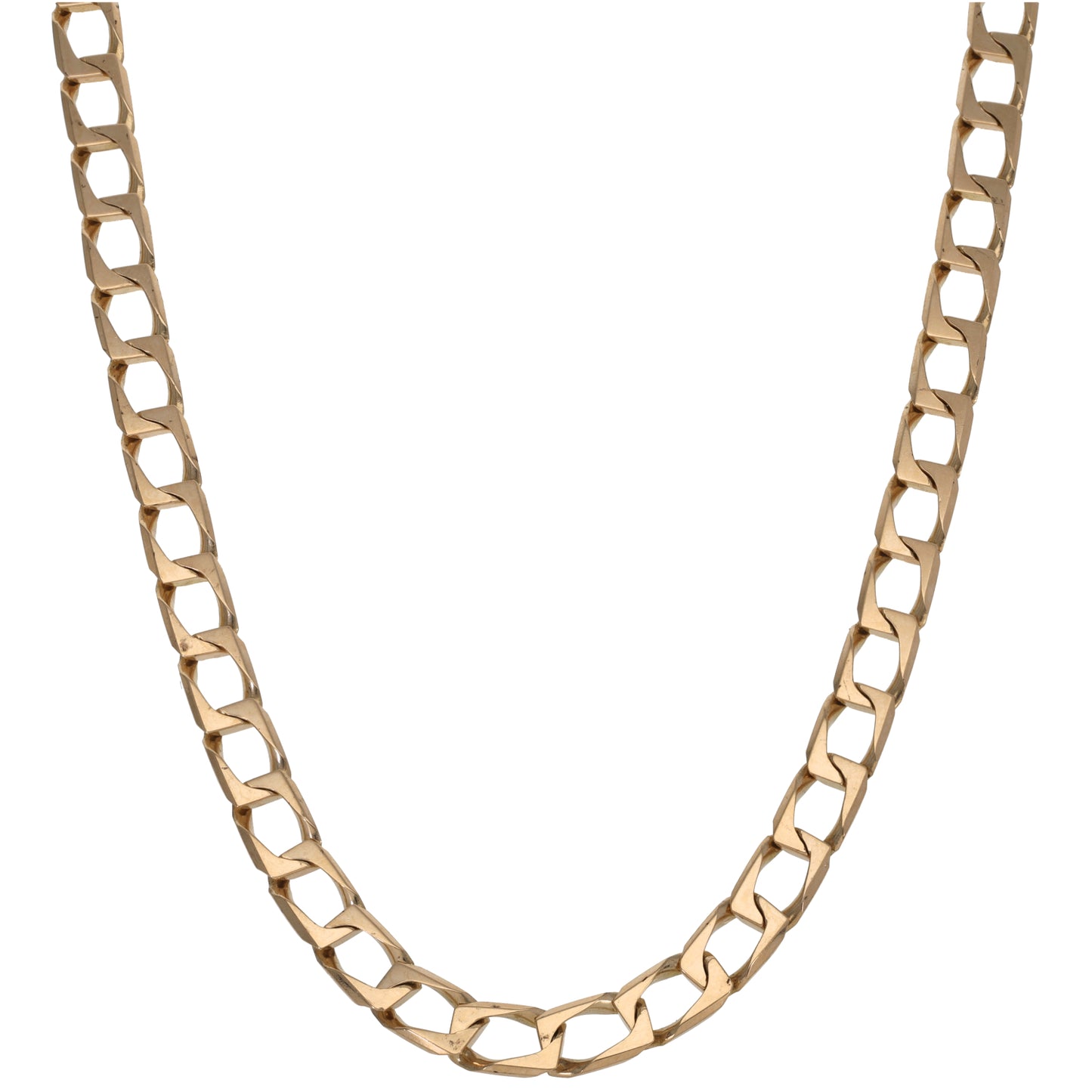 9ct Gold Curb Chain 20"