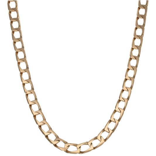 9ct Gold Curb Chain 20"