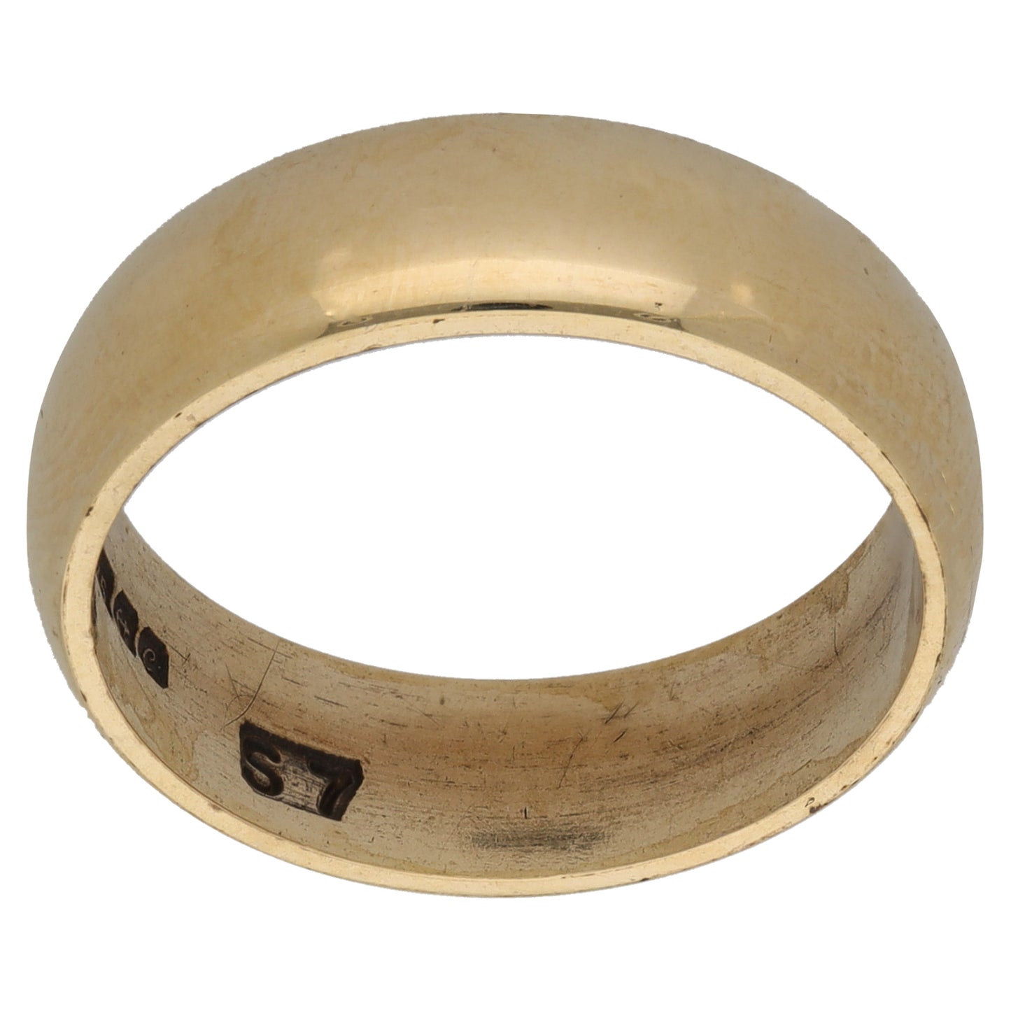 9ct Gold Plain Wedding Ring Size Q