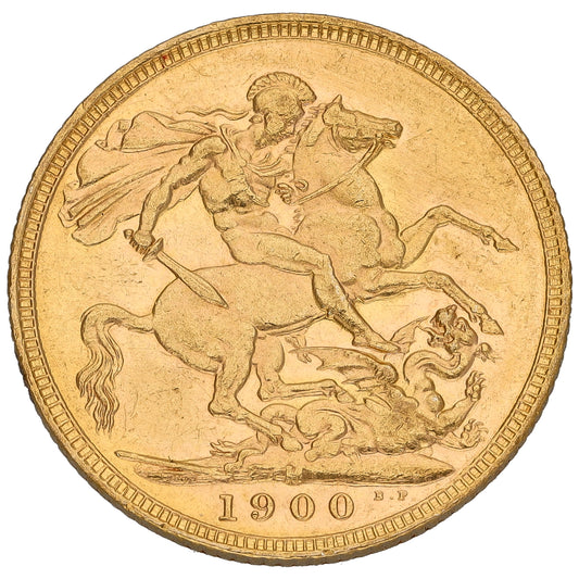 22ct Gold Queen Victoria Full Sovereign Coin 1900