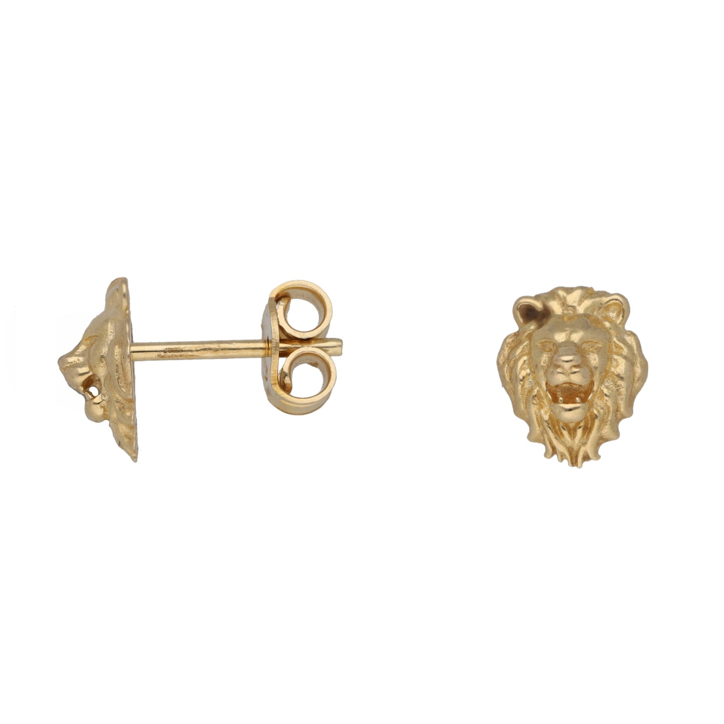 14ct Gold Lion Stud Earrings