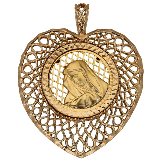 9ct Gold Mary Pendant