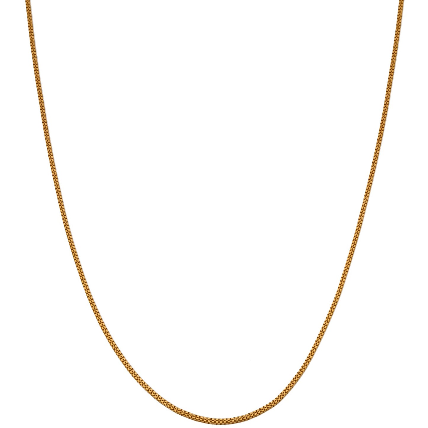 22ct Gold Box Chain 24"