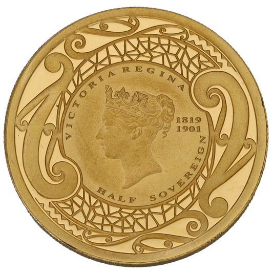 22ct Gold Victoria Regina Half Sovereign Coin 2019