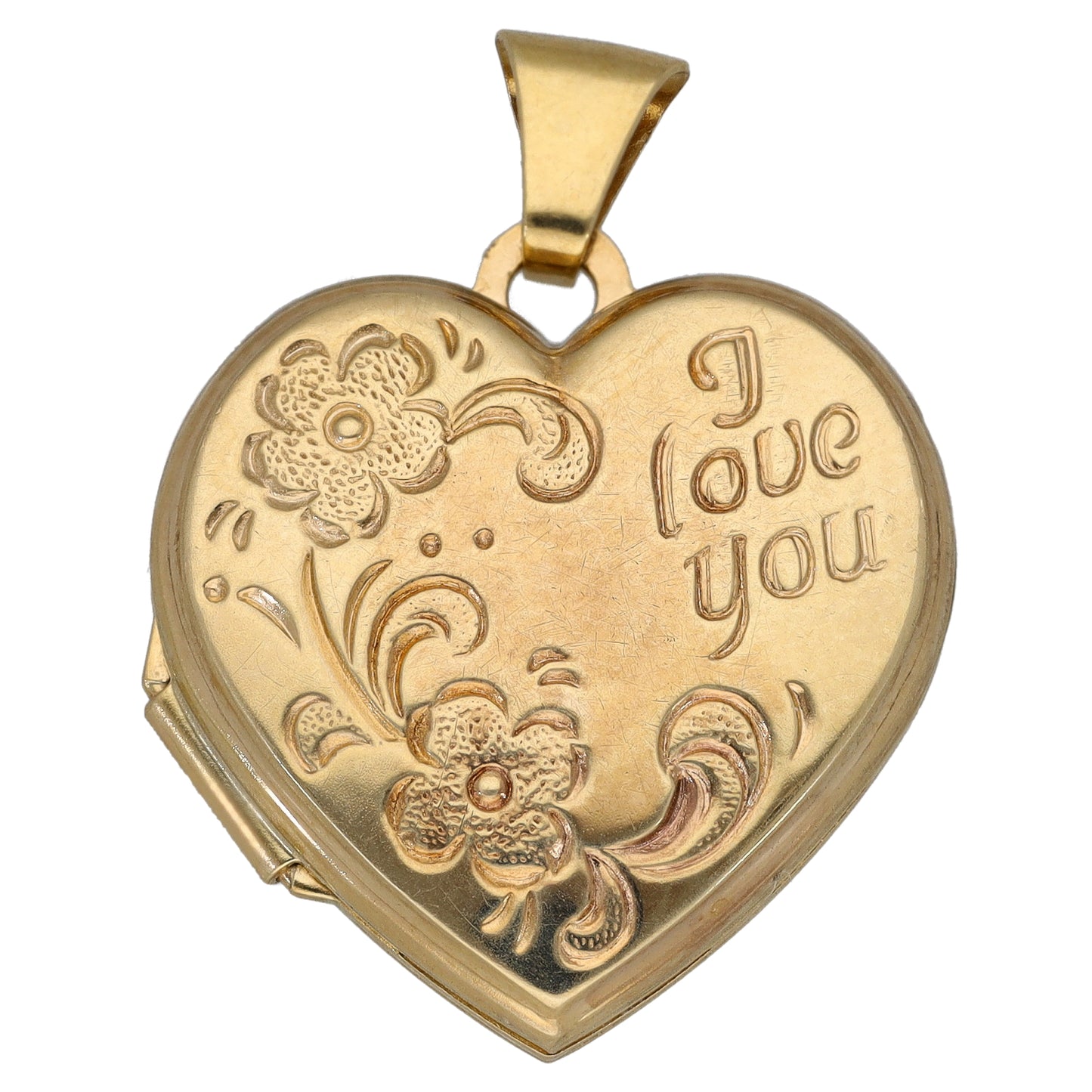 9ct Gold Heart Locket Pendant