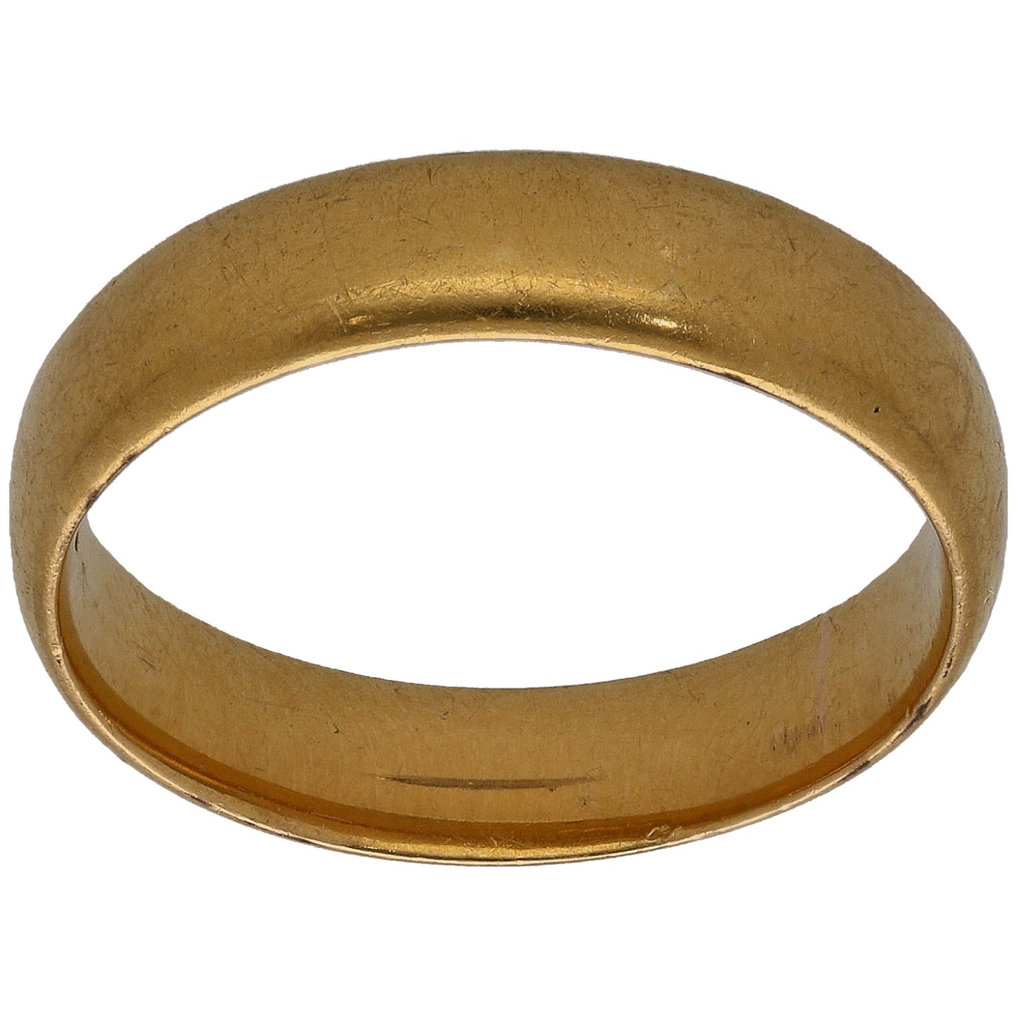 22ct Gold Plain Wedding Ring Size N