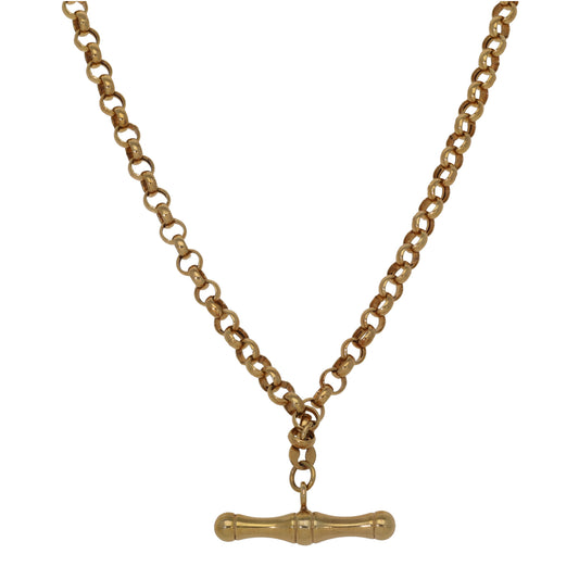 9ct Gold Belcher Chain 18"