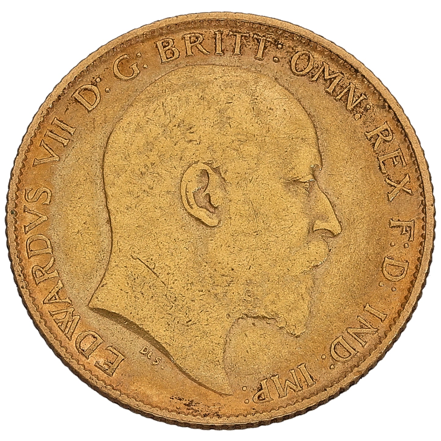 22ct Gold King Edward VII Half Sovereign Coin 1907