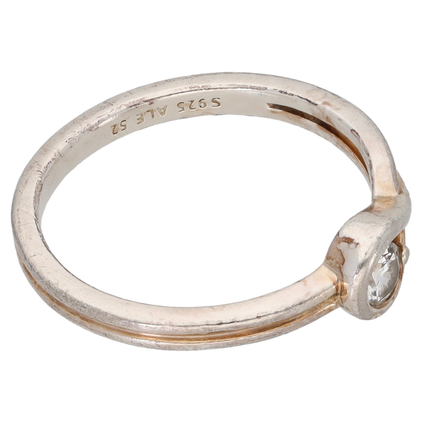 Sterling Silver 0.15ct Laboratory-Grown Diamond Solitaire Pandora Ring Size L