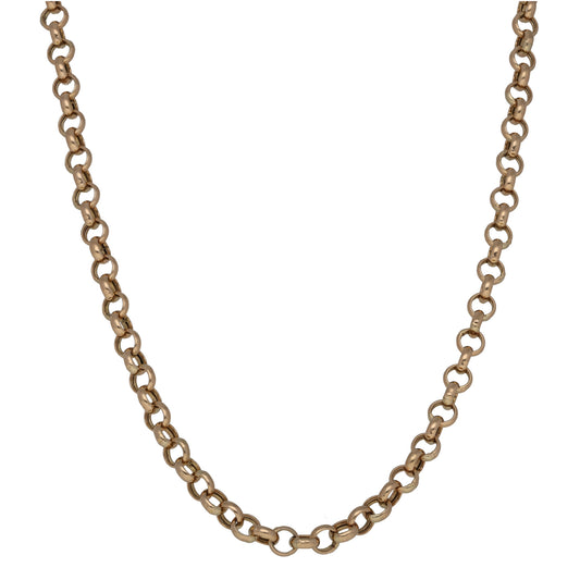 9ct Gold Belcher Chain 18"