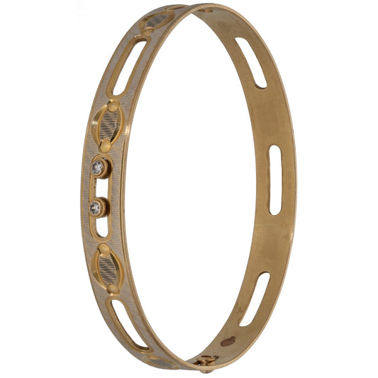 18ct Gold Cubic Zirconia Alternative Bangle
