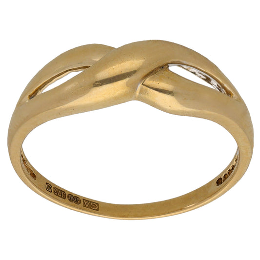 9ct Gold Alternative Ring Size P