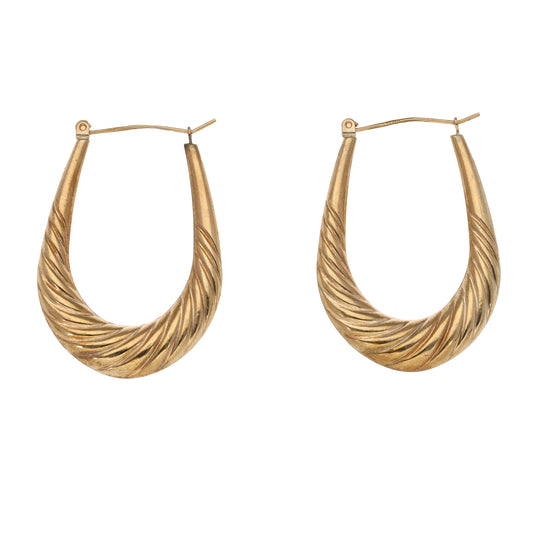 9ct Gold Creole Earrings
