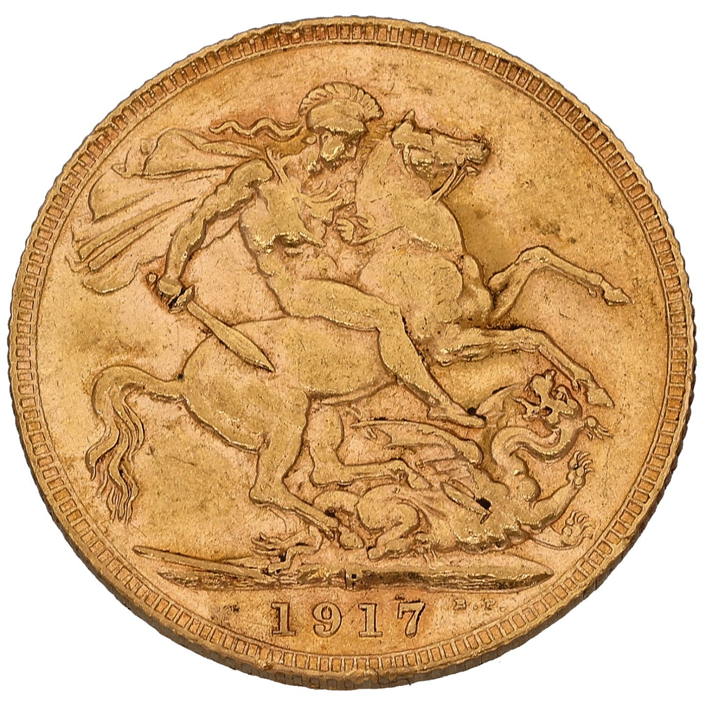 22ct Gold King George V Full Sovereign Coin 1917