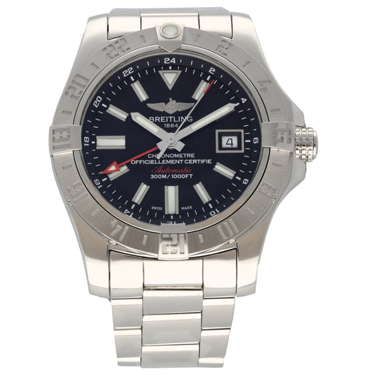 Breitling Avenger II GMT A32390 43mm Stainless Steel Watch