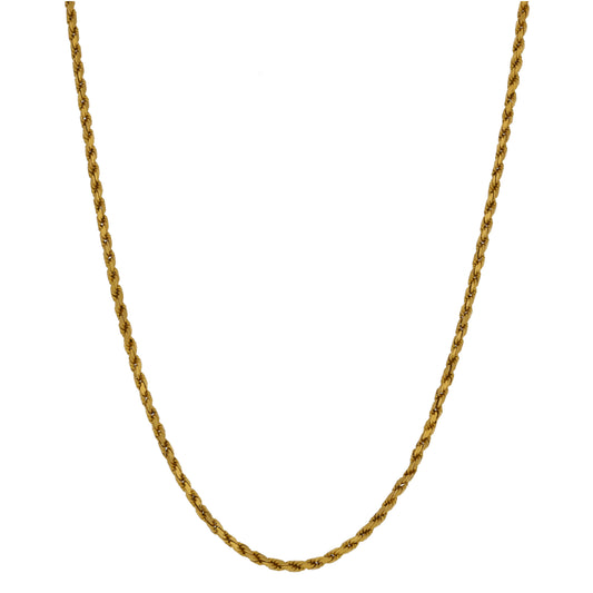 22ct Gold Rope Chain 24"