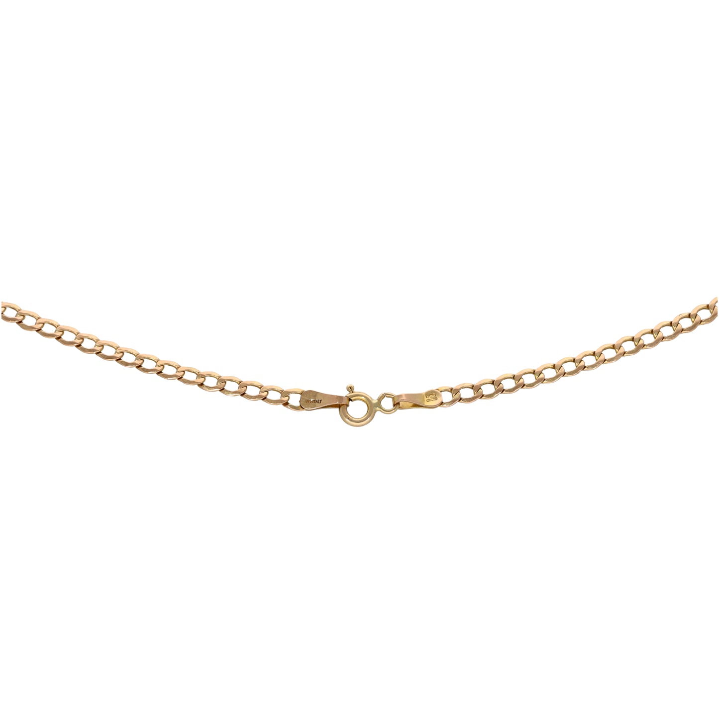 9ct Gold Curb Chain 18"