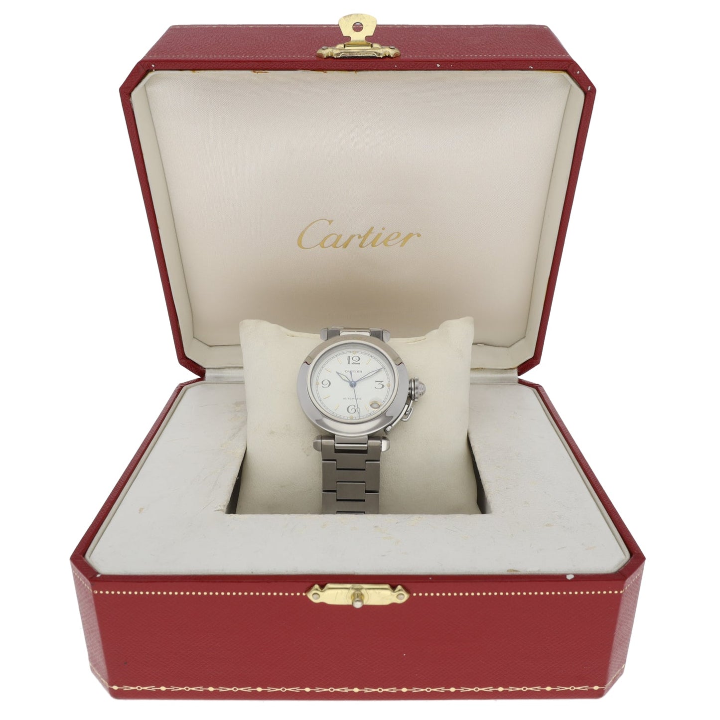 Cartier Pasha 2324 35mm Stainless Steel Mens Watch