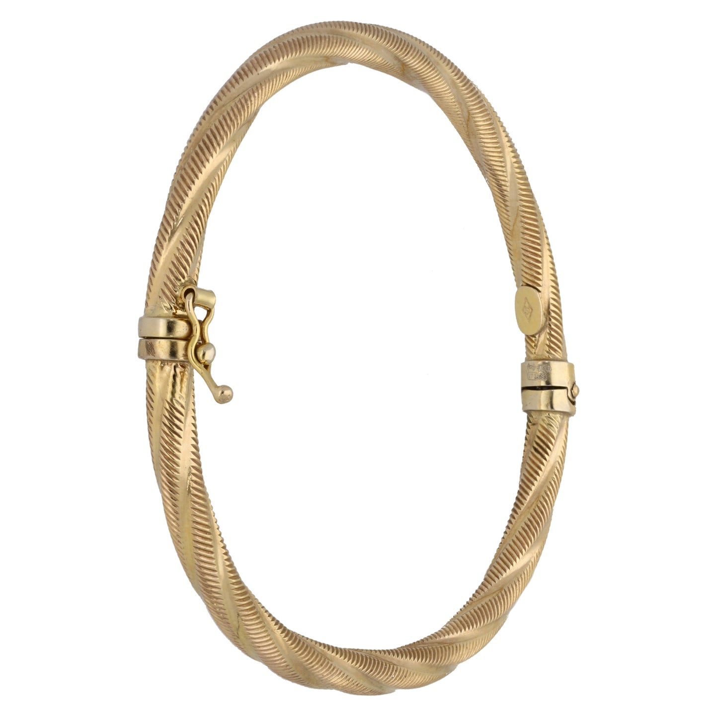 9ct Gold Hinged/Clasp Bangle