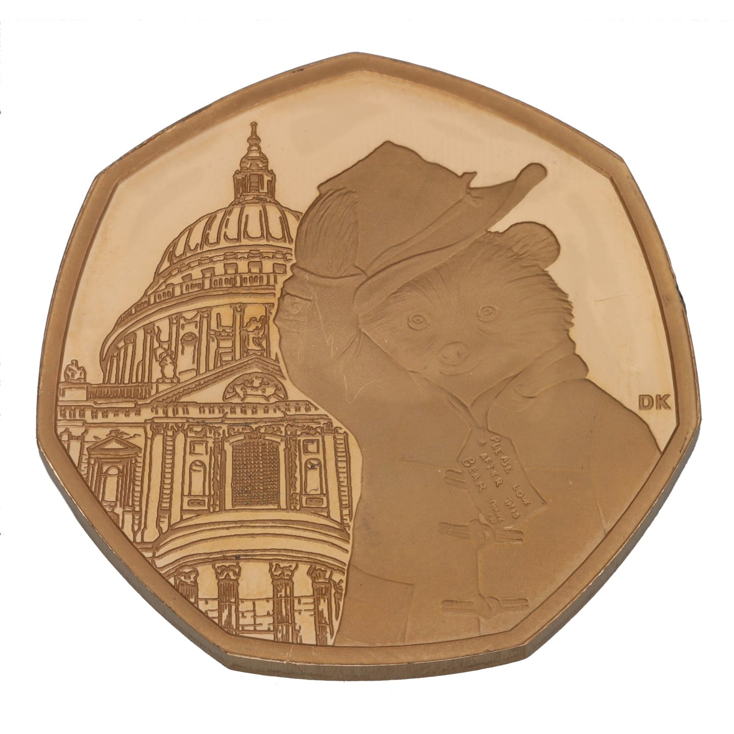 22ct Gold Queen Elizabeth II Paddington at St Pauls Cathedral 50p Coin 2019