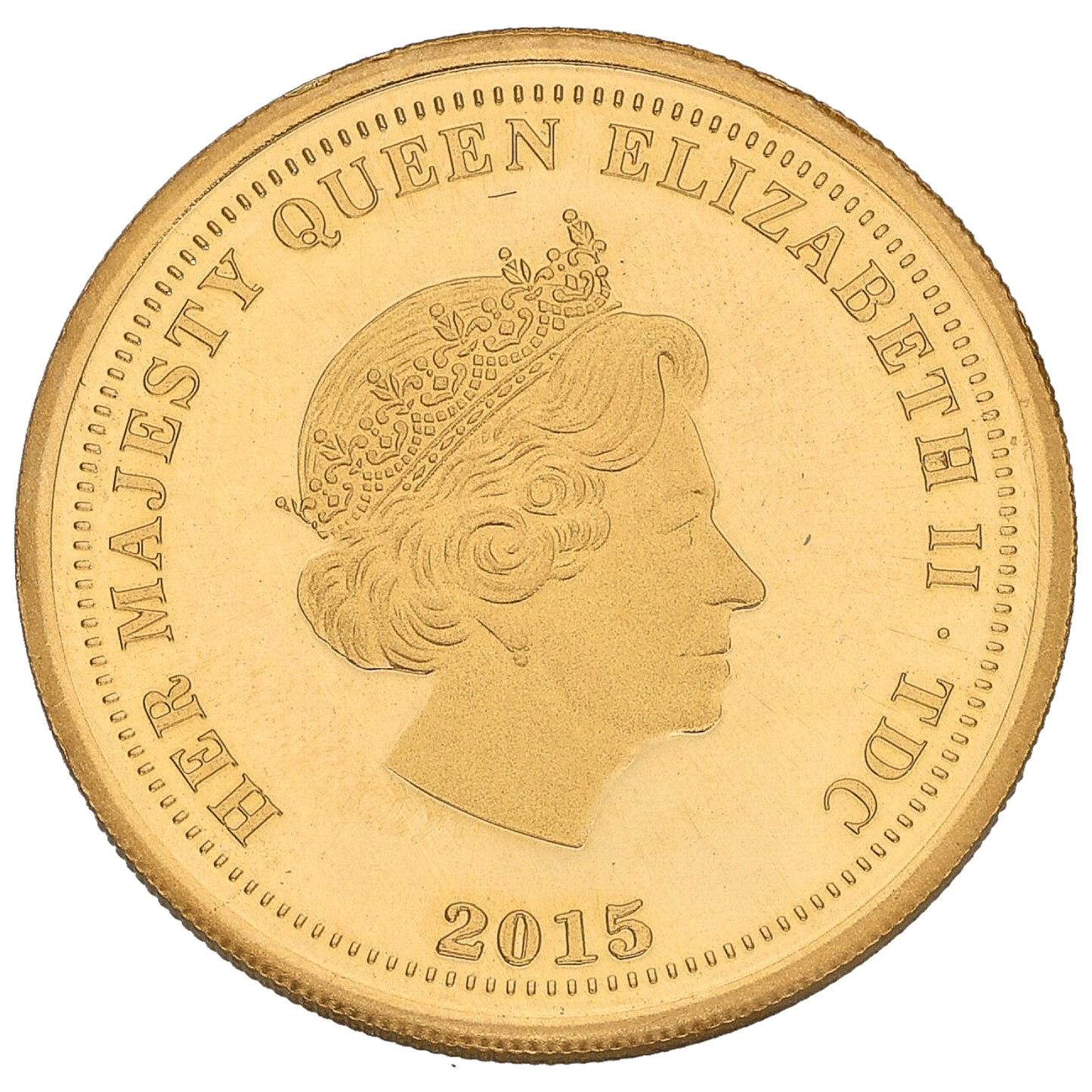 22ct Gold Long to Reign Over Us Half Sovereign Coin 2015