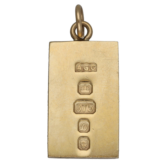 9ct Gold Ingot Pendant