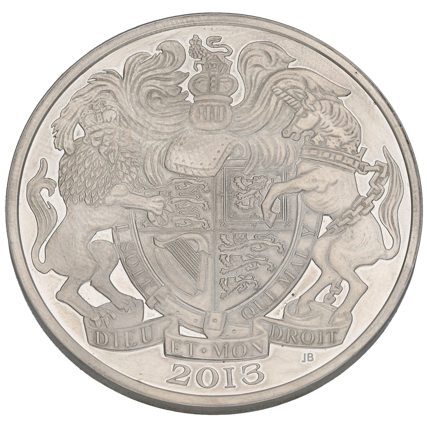 Sterling Silver 60th Anniversary Of The Coronation 5 Pounds Coin 2013